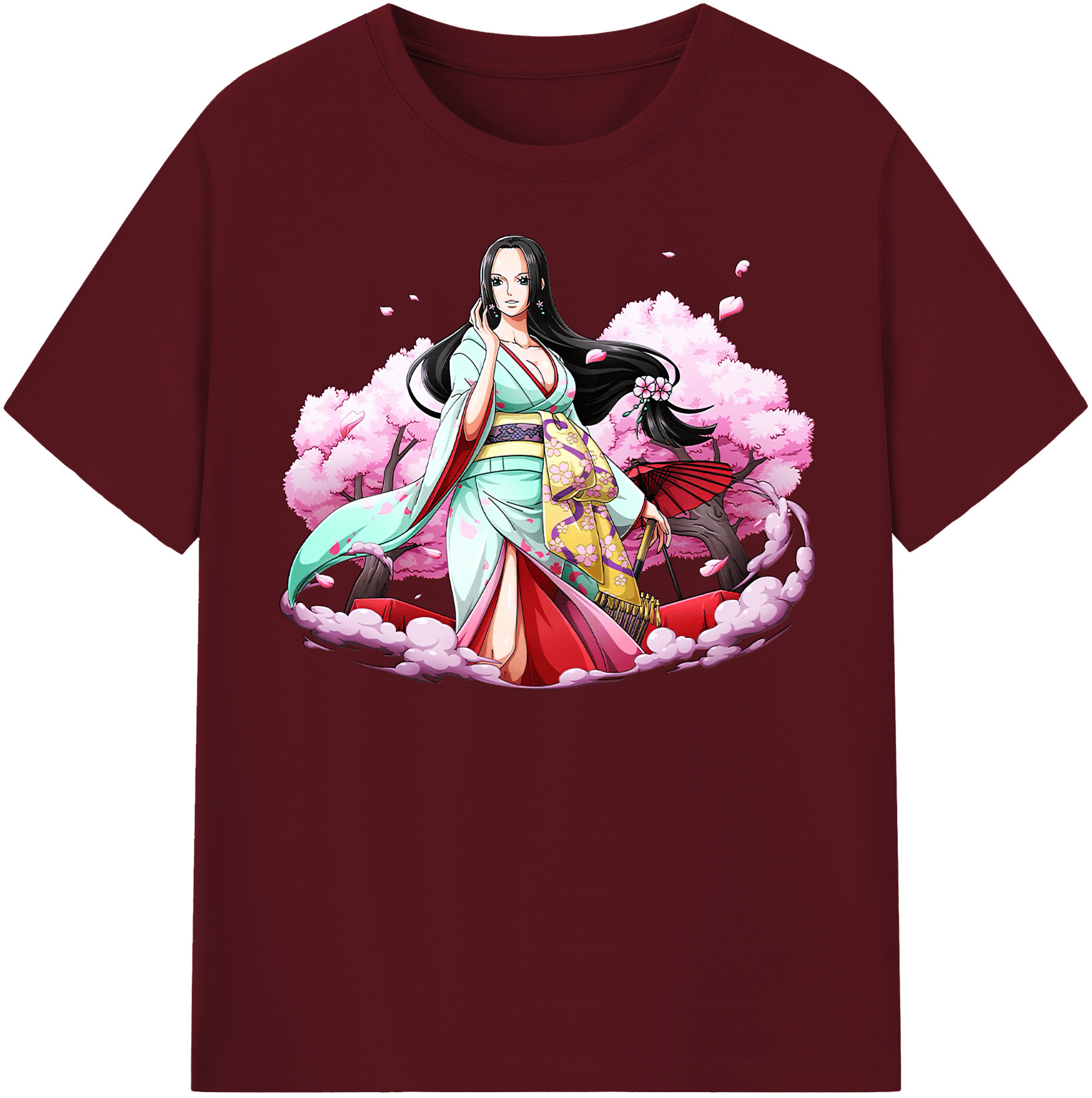 ワンピース ボア・ハンコック ONE PIECE Boa·Hancock 綿100％半袖Tシャツ（フロントプリント）